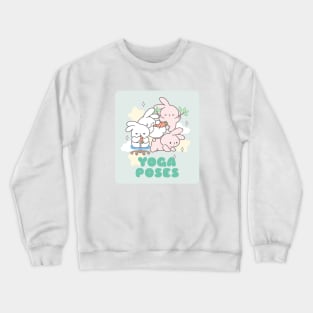 Harmony and Grace: A Bunny's Yoga Journey to Inner Balance Crewneck Sweatshirt